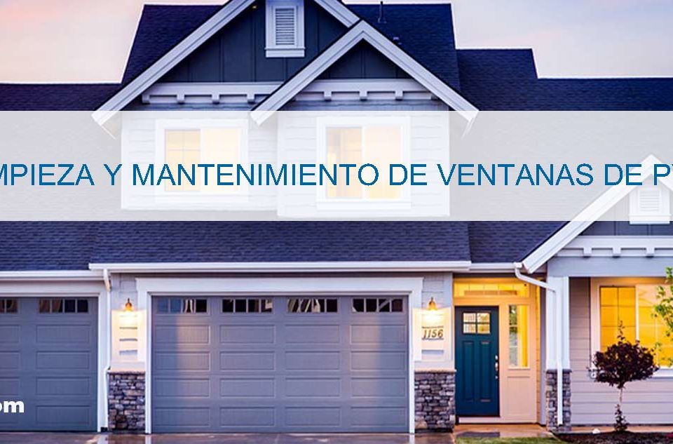 mantenimiento de ventanas de PVC