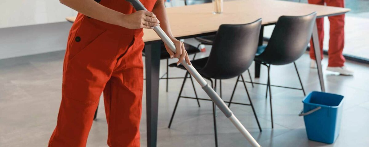 limpieza en un negocio